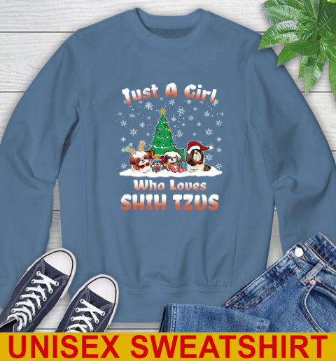 Christmas Just a girl who love shih tzus dog pet lover 34
