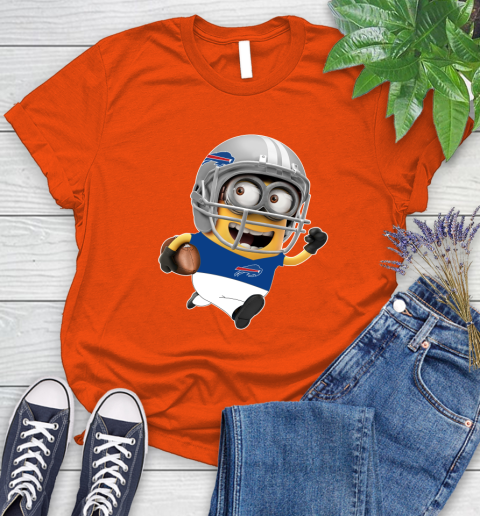 NFL Buffalo Bills Minions Disney Football Sports Women's T-Shirt 4