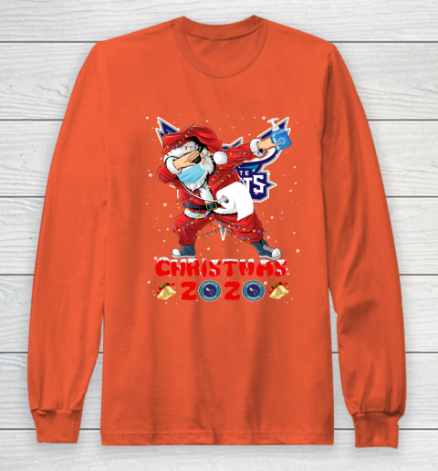 Charlotte Hornets Funny Santa Claus Dabbing Christmas 2020 NBA Long Sleeve T-Shirt 3