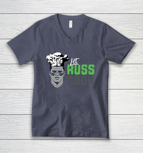 Let Russ Cook V-Neck T-Shirt 7
