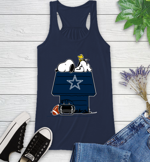 Dallas Cowboys NFL Football Snoopy Woodstock The Peanuts Movie Racerback Tank 10