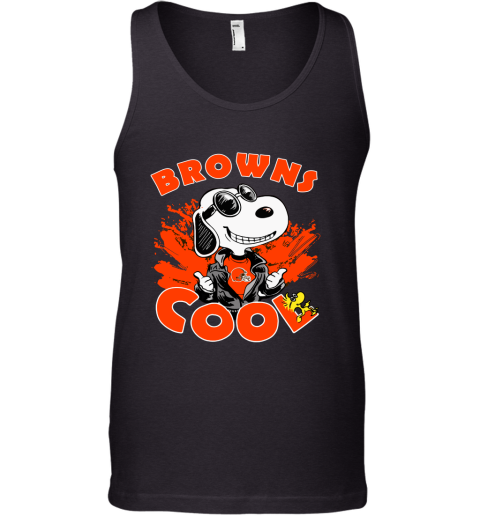 Cleveland Browns Snoopy Joe Cool We're Awesome Tank Top