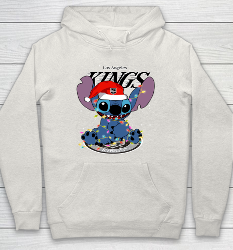 Los Angeles Kings NHL Hockey noel stitch Christmas Hoodie 8