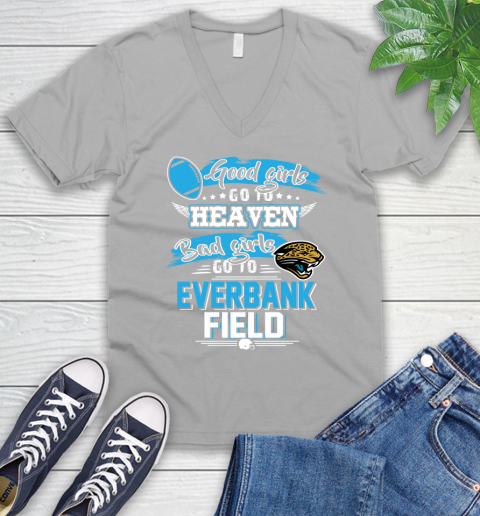 Jacksonville Jaguars NFL Bad Girls Go To Everbank Field Shirt V-Neck T-Shirt 3