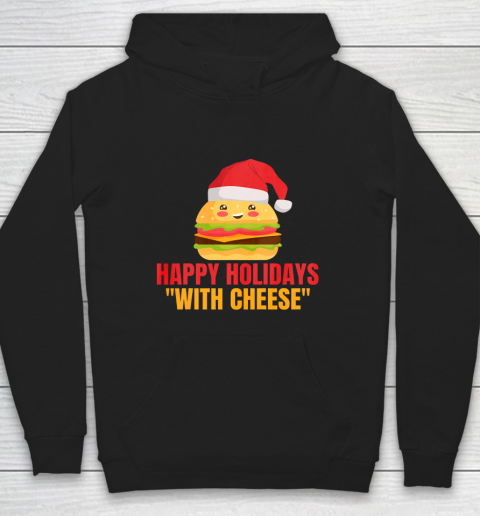 Happy Holidays With Cheese I Burger Santa Hoodie