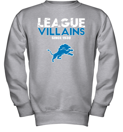 League Villains Since 1930 Detroit Lions Youth Hoodie - Rookbrand