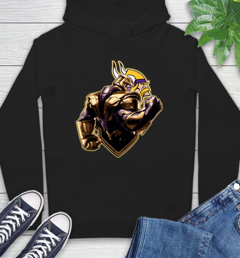 NFL Thanos Avengers Endgame Football Sports Minnesota Vikings Hoodie 2