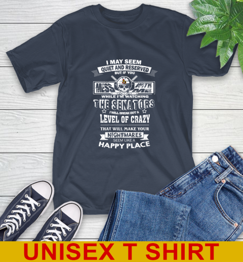 Ottawa Senators NHL Hockey If You Mess With Me While I'm Watching My Team T-Shirt 3