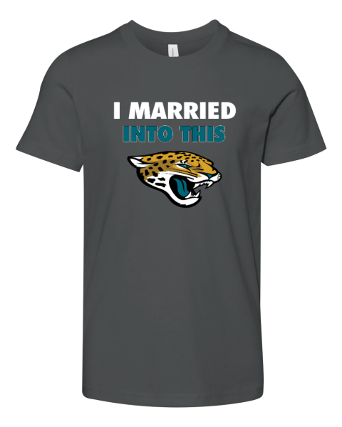 I Married Into This Jacksonville Jaguars Youth Unisex Jersey Tee