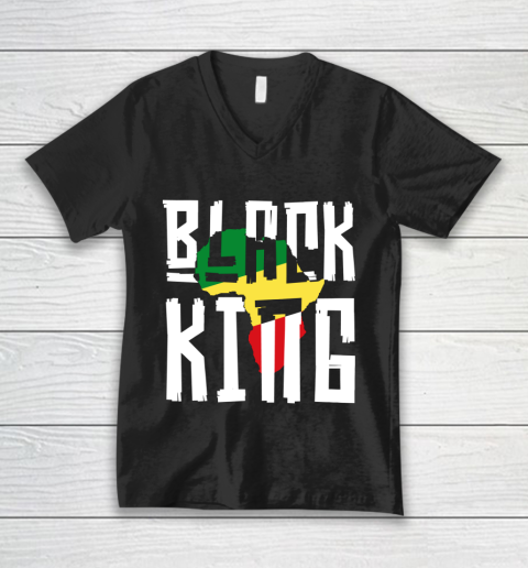 Black King V-Neck T-Shirt