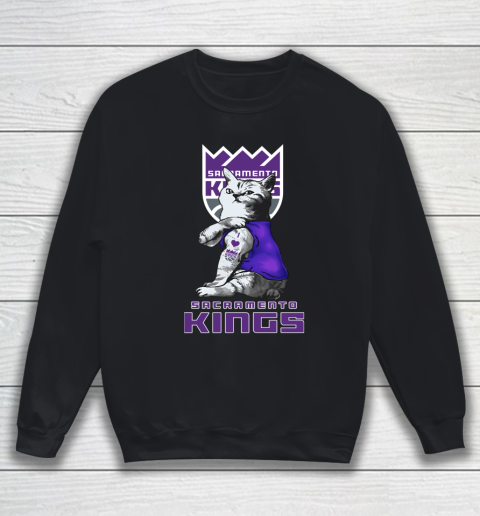 NBA Basketball My Cat Loves Sacramento Kings Sweatshirt