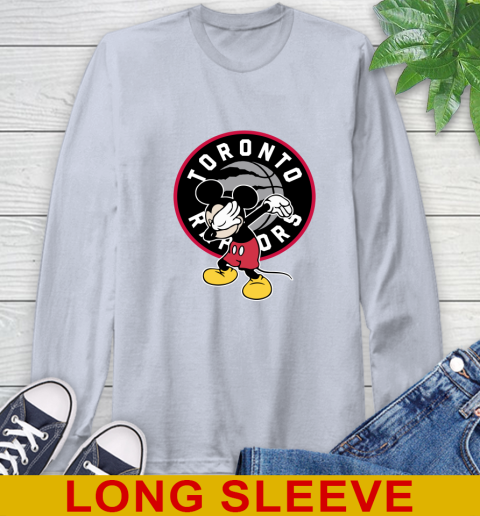 Toronto Raptors NBA Basketball Dabbing Mickey Disney Sports Long Sleeve T-Shirt 6