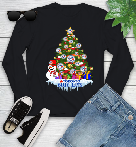 Toronto Blue Jays Merry Christmas MLB Baseball Sports Youth Long Sleeve 2