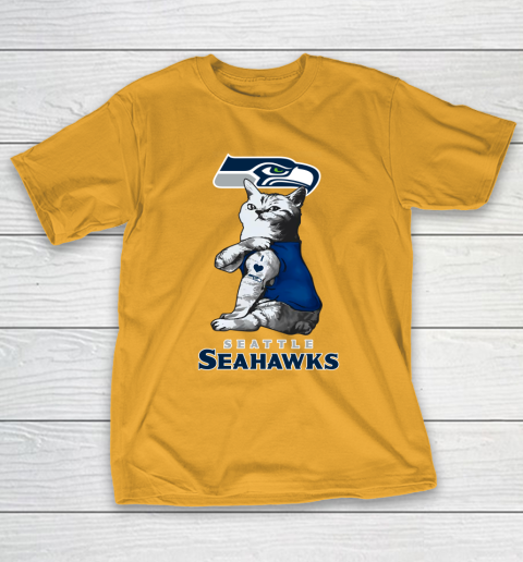 NFL Football My Cat Loves Seattle Seahawks T-Shirt 2