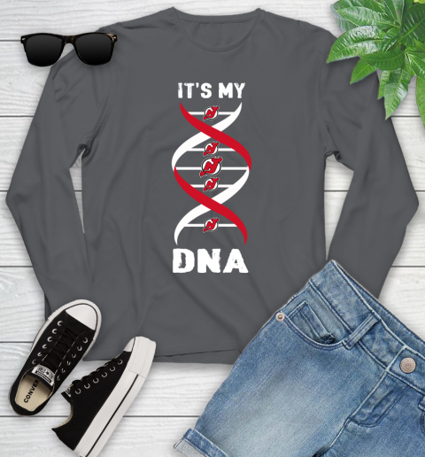 New Jersey Devils NHL Hockey It's My DNA Sports Youth Long Sleeve 9