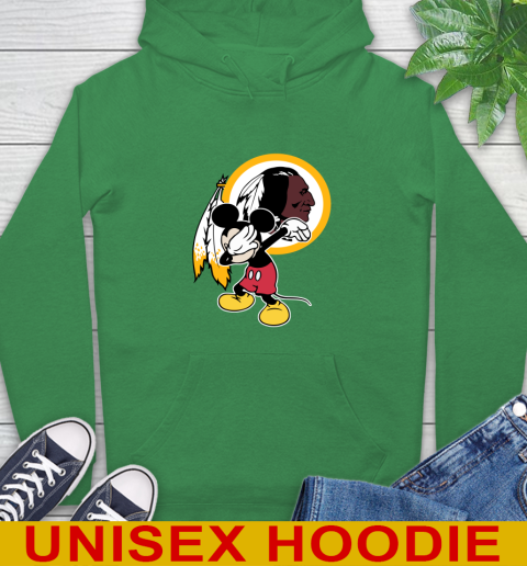 Washington Redskins NFL Football Dabbing Mickey Disney Sports Hoodie 8