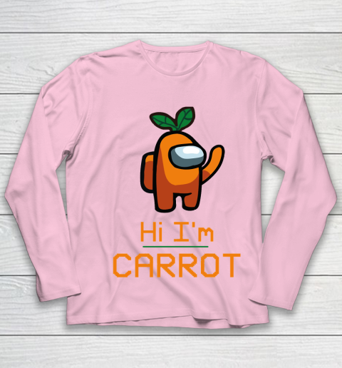 Among Us Shirt IM CARROT ORANGE AMONG A7 Youth Long Sleeve 6