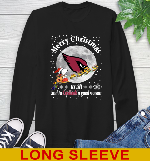 Arizona Cardinals Merry Christmas To All And To Cardinals A Good Season NFL Football Sports Long Sleeve T-Shirt