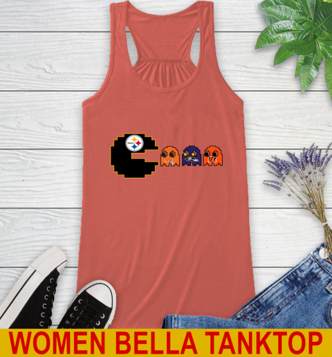 Pittsburgh Steelers NFL Football Pac Man Champion Racerback Tank 4