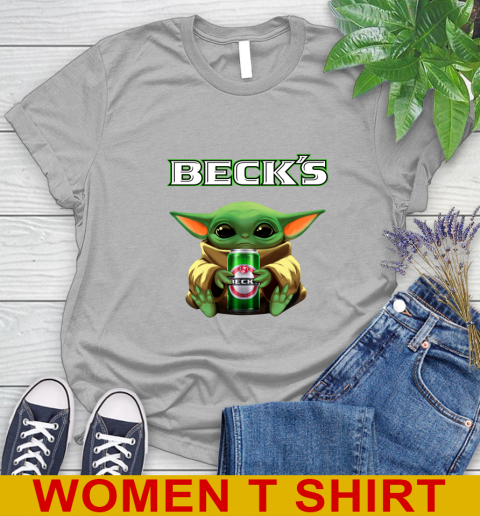 Star Wars Baby Yoda Hugs Beck's Beer Shirt 93