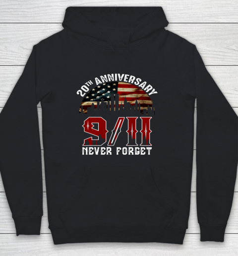 Never Forget 9 11 20th Anniversary Patriot Day 2021 Youth Hoodie
