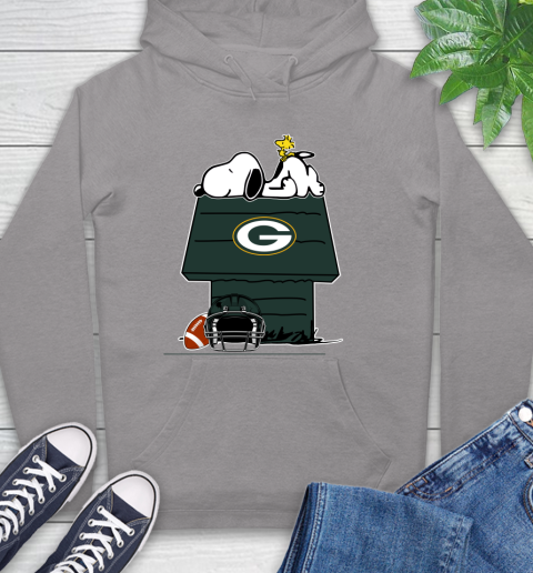Green Bay Packers NFL Football Snoopy Woodstock The Peanuts Movie Hoodie 6
