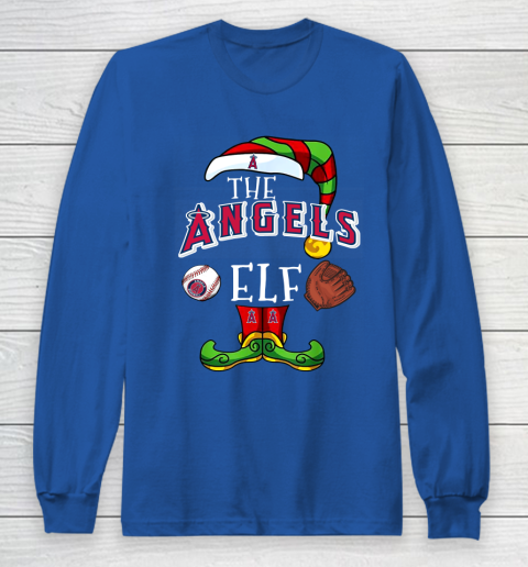 Los Angeles Angels Christmas ELF Funny MLB Long Sleeve T-Shirt 6