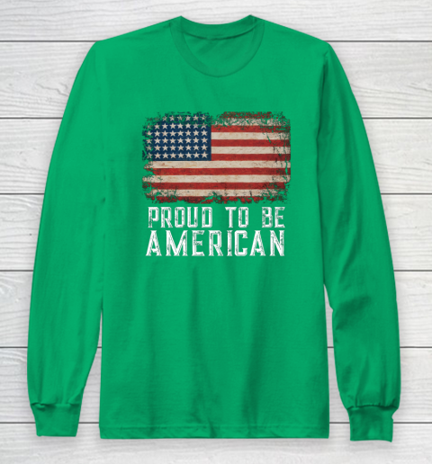 Proud American Patriotic USA Flag Long Sleeve T-Shirt 4