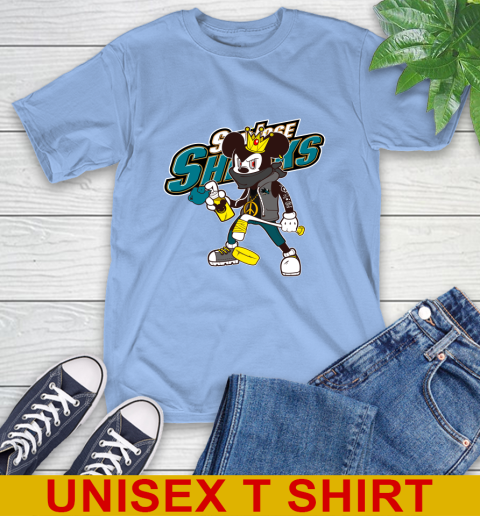 San Jose Sharks NHL Hockey Mickey Peace Sign Sports T-Shirt 11