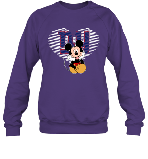 NFL New York Giants The Heart Mickey Mouse Disney Football T Shirt FH6ytFA2ZYZ sweatshirt 35 95 151514 front purple