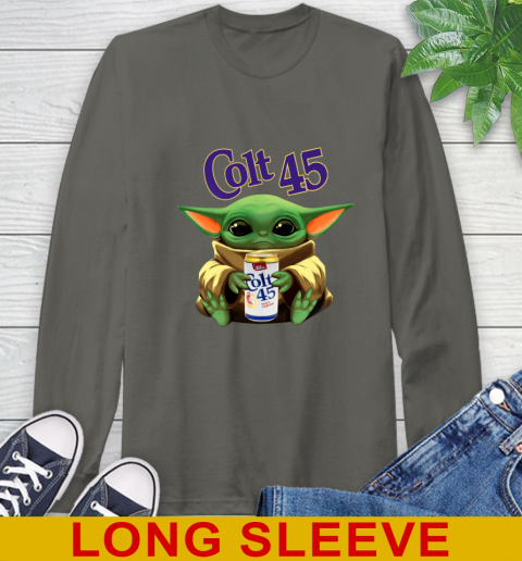 Star Wars Baby Yoda Hugs Colt 45 Beer Shirt 65