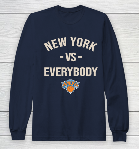 New York Knicks Vs Everybody Long Sleeve T-Shirt 2