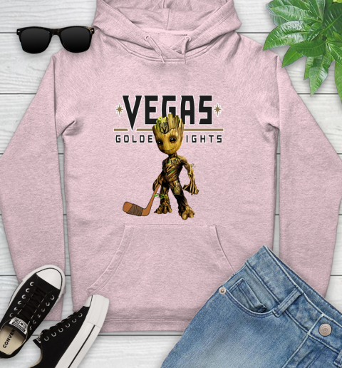 Vegas Golden Knights NHL Hockey Groot Marvel Guardians Of The Galaxy Youth Hoodie 10