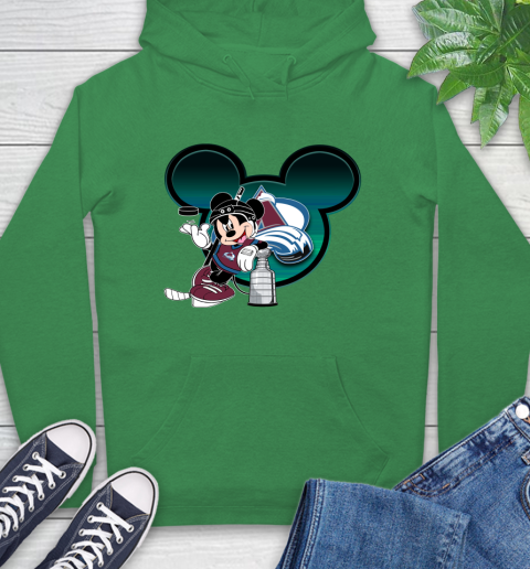 NHL Colorado Avalanche Stanley Cup Mickey Mouse Disney Hockey T Shirt Hoodie 8