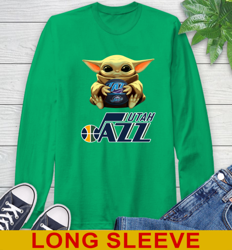 NBA Basketball Utah Jazz Star Wars Baby Yoda Shirt 64