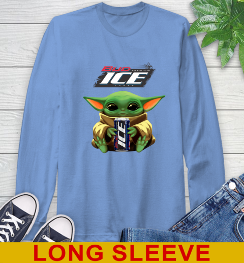 Star Wars Baby Yoda Hugs Bud Ice Beer Shirt 68