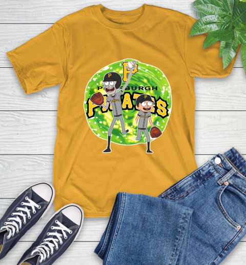 MLB Pittsburgh Pirates Rick And Morty Baseball Sports T-Shirt 3