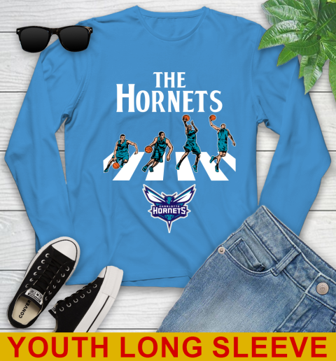 NBA Basketball Charlotte Hornets The Beatles Rock Band Shirt Youth Long Sleeve - Image 9
