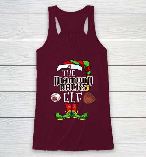 Arizona Diamondbacks Christmas ELF Funny MLB Racerback Tank 2