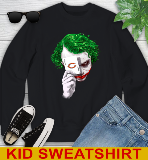 Chicago Bears NFL Football Joker Card Shirt Youth Sweatshirt
