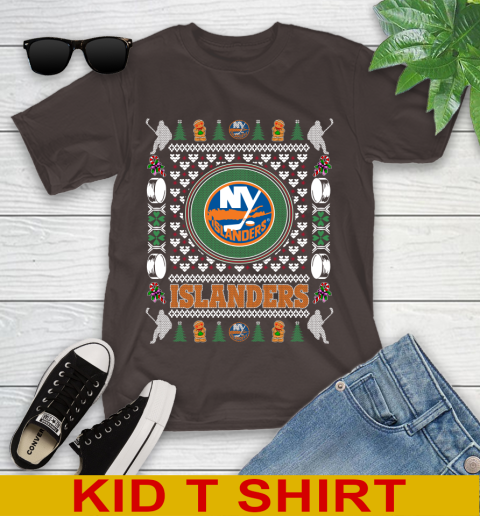 New York Islanders Merry Christmas NHL Hockey Loyal Fan Youth T-Shirt 6