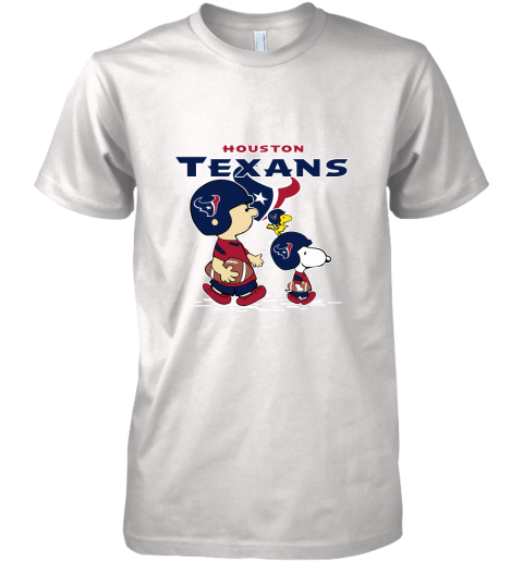 Houston Texans Let's Play Football Together Snoopy NFL Premium Men's T-Shirt