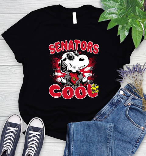 NHL Hockey Ottawa Senators Cool Snoopy Shirt Women's T-Shirt