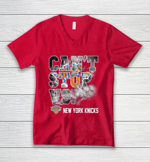 NBA New York Knicks Basketball Can't Stop Vs V-Neck T-Shirt 6