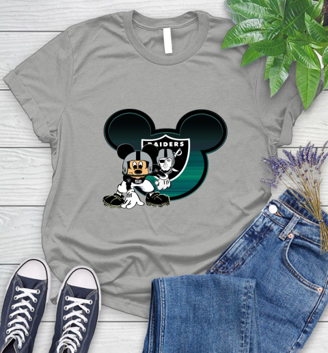 NFL Oakland Raiders Mickey Mouse Disney Football T Shirt Women's T-Shirt 10