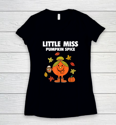 Little Miss Pumpkin Spice Women's V-Neck T-Shirt
