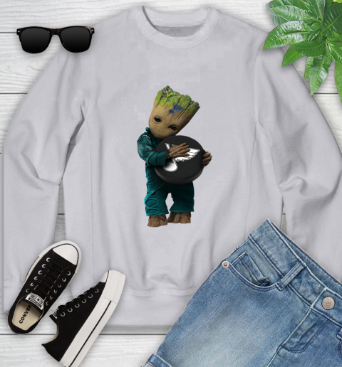 NHL Groot Guardians Of The Galaxy Hockey Sports St.Louis Blues Youth Sweatshirt 4