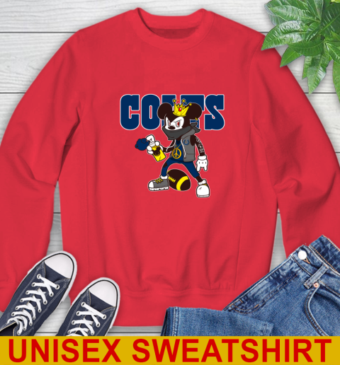Indianapolis Colts NFL Football Mickey Peace Sign Sports Sweatshirt 10