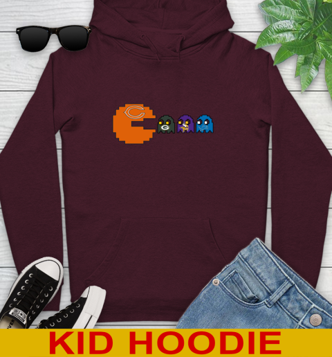 Chicago Bears NFL Football Pac Man Champion Youth Hoodie 7