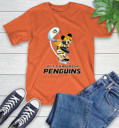 NHL Hockey Pittsburgh Penguins Cheerful Mickey Mouse Shirt T-Shirt 5